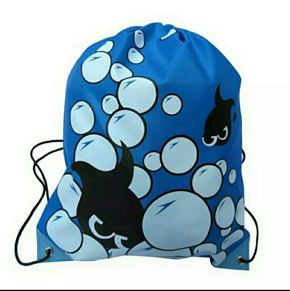 Handbags - New Super Cute Kid's Blue Fishy Nylon Backpack
